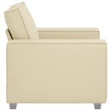 vidaXL Fauteuil Crème Kunstleer - 35% Korting
