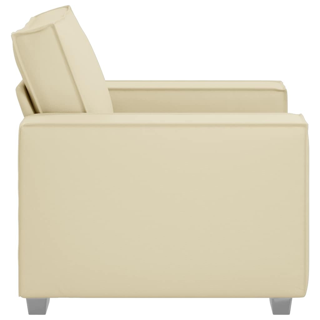 vidaXL Fauteuil Crème Kunstleer - 35% Korting