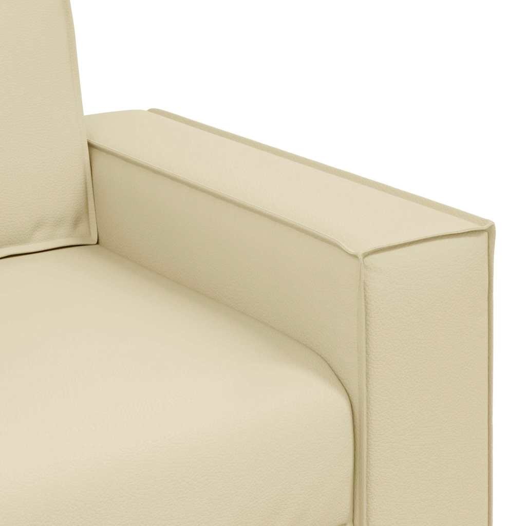 vidaXL Fauteuil Crème Kunstleer - 35% Korting