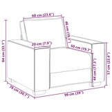 vidaXL Fauteuil Crème Kunstleer - 35% Korting