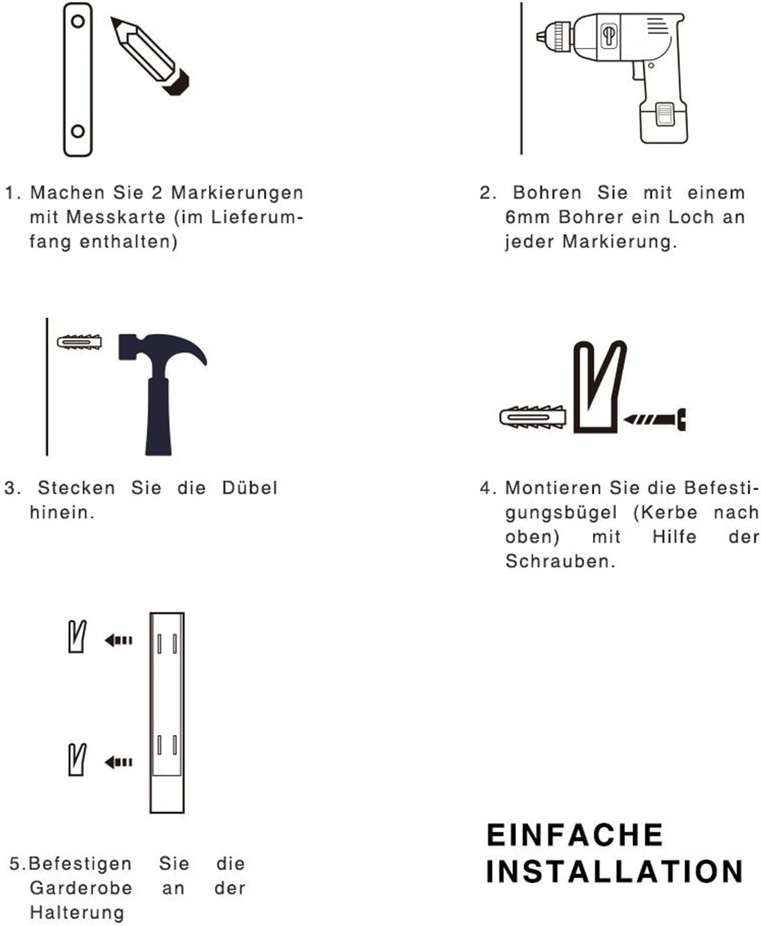 Inklapbaar Wandkledingrek Zilver - Ruimtebesparend (40% Korting)