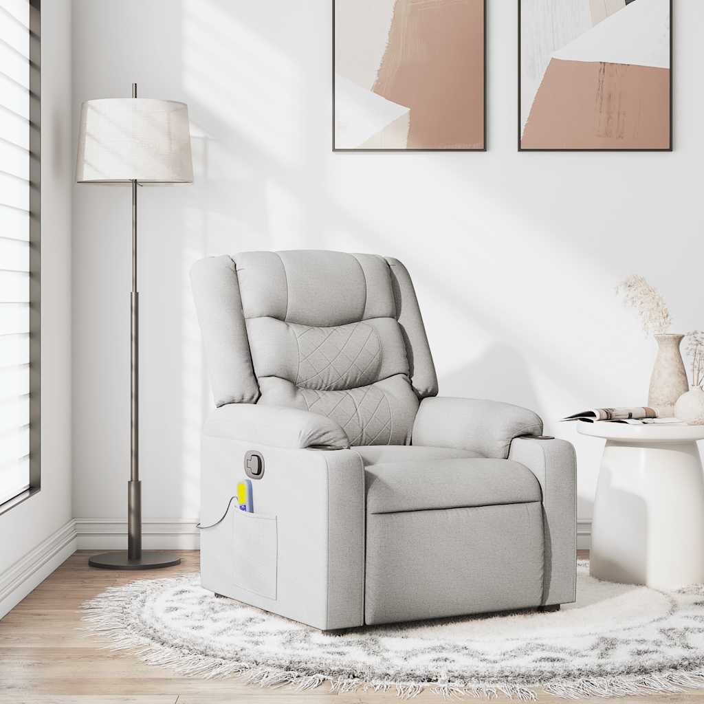 VidaXL Massagestoel Wolk Grijs - 35% Korting!
