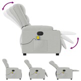 VidaXL Massagestoel Wolk Grijs - 35% Korting!