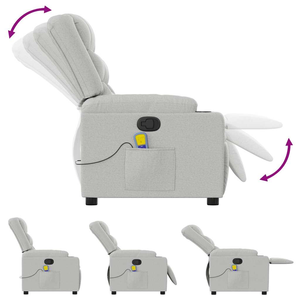 VidaXL Massagestoel Wolk Grijs - 35% Korting!