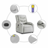 VidaXL Massagestoel Wolk Grijs - 35% Korting!
