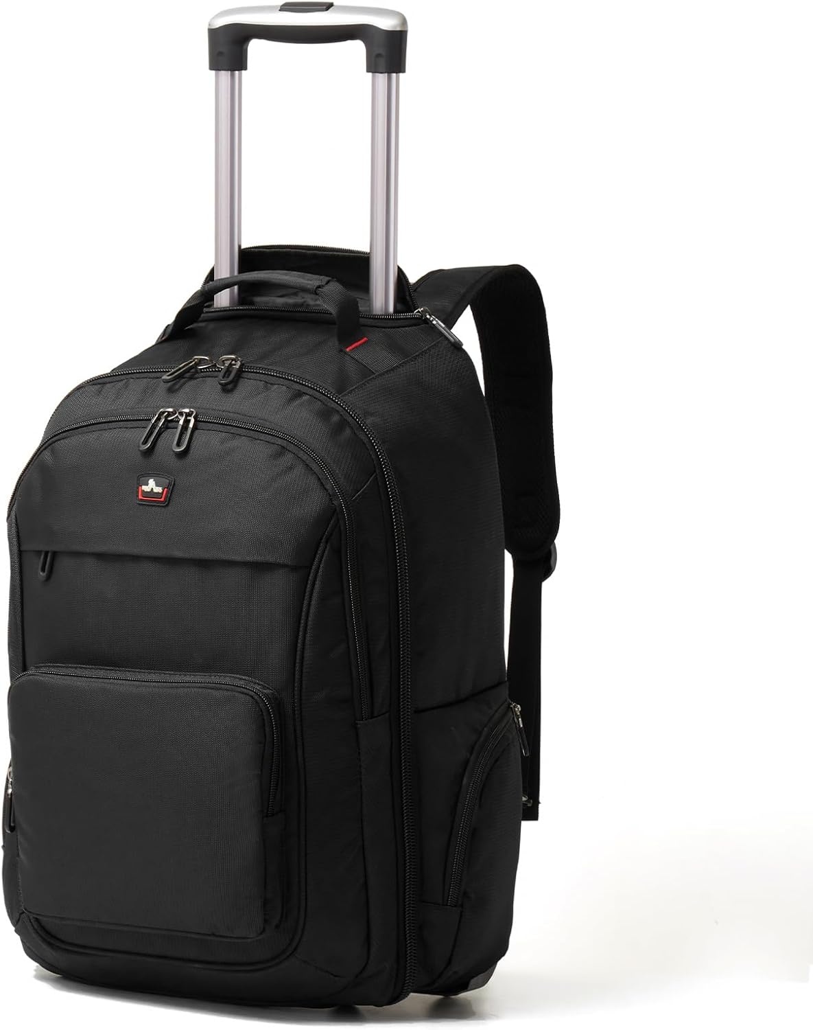 Reistrolley Rugzak 2-in-1 met Wielen, 17.3 inch Laptopvak, Blauw voor Heren Dames