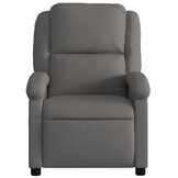 VidaXL Massagestoel Echt Leer Grijs - 35% Korting