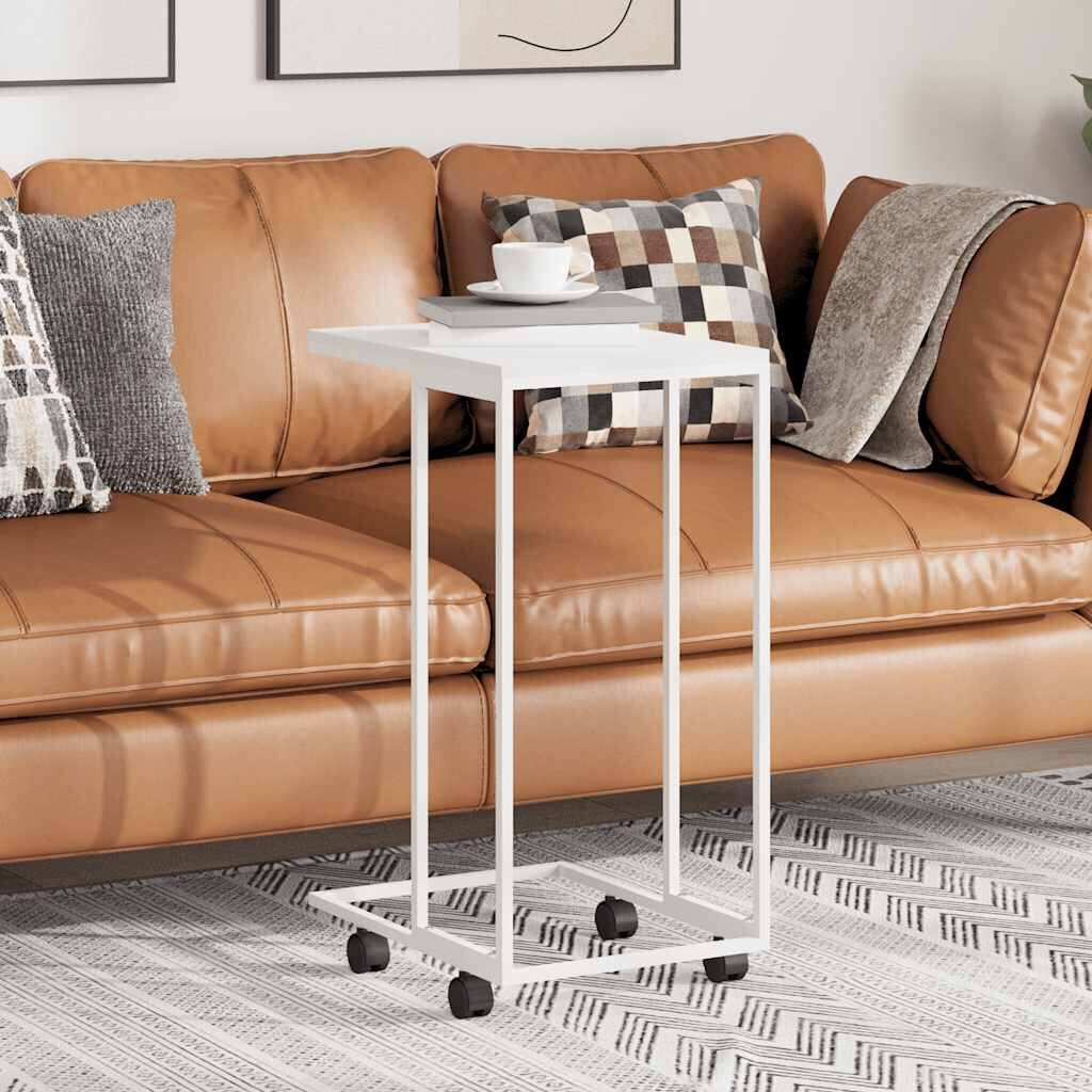 vidaXL Bijzettafel Wit (40x30x63,5cm) - 33% Korting!