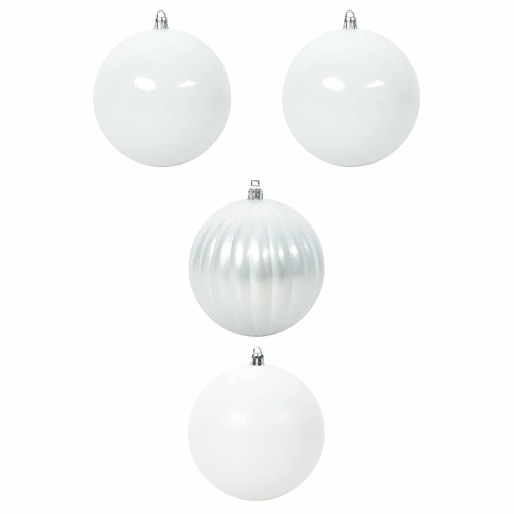 vidaXL Kerstbal Set 4 stuks Wit - 83% Korting