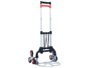 vidaXL Traptrolley Inklapbaar - 70kg - Zilver - 64% Korting!