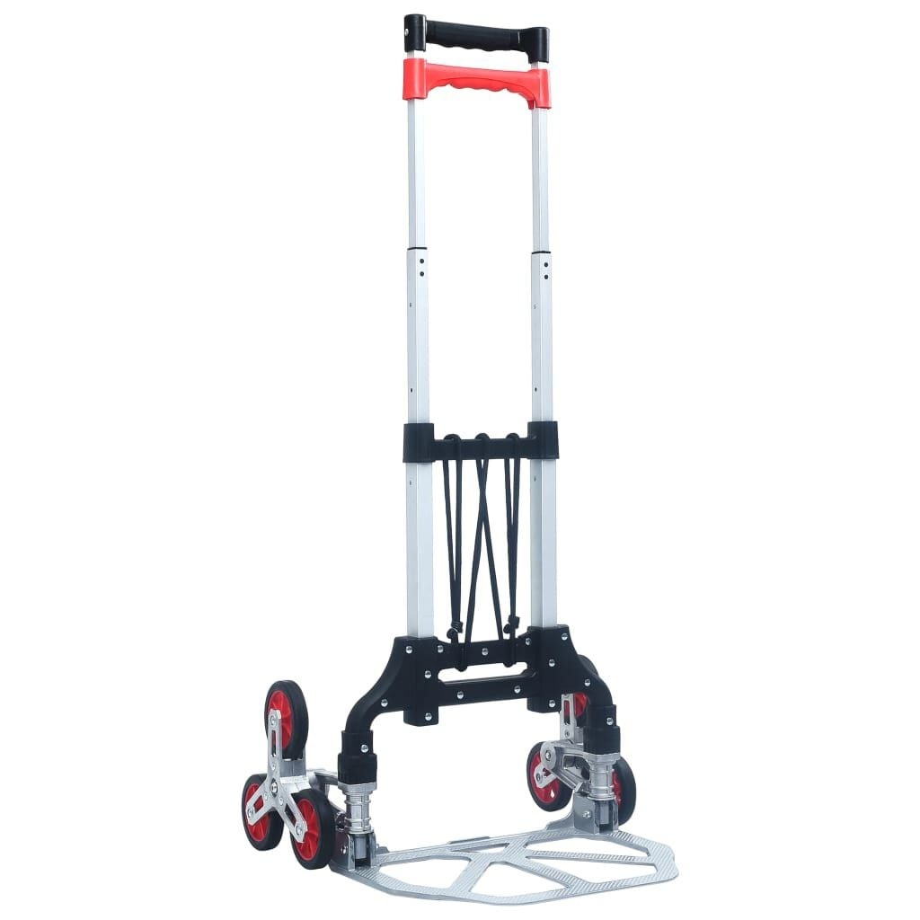 vidaXL Traptrolley Inklapbaar - 70kg - Zilver - 64% Korting!