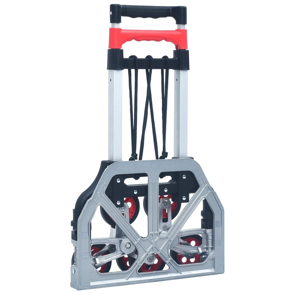 vidaXL Traptrolley Inklapbaar - 70kg - Zilver - 64% Korting!