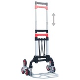 vidaXL Traptrolley Inklapbaar - 70kg - Zilver - 64% Korting!
