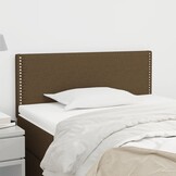 Hoofdbord stof donkerbruin - 80x5x78/88 cm (56% korting)