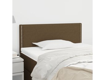 Hoofdbord stof donkerbruin - 80x5x78/88 cm (56% korting)