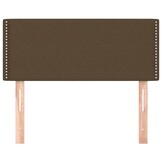 Hoofdbord stof donkerbruin - 80x5x78/88 cm (56% korting)