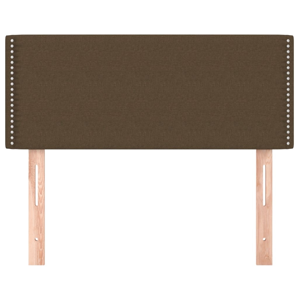 Hoofdbord stof donkerbruin - 80x5x78/88 cm (56% korting)