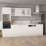 vidaXL Vaatwasserpaneel Lyon (59%) - Wit Bewerkt Hout
