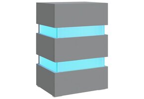 VidaXL Nachtkastje LED Grijs - 75% Korting!