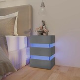 VidaXL Nachtkastje LED Grijs - 75% Korting!