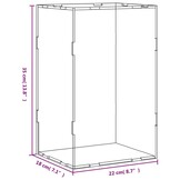 VidaXL Vitrine Acryl Transparant (22x18x35 cm) - 75% Korting!