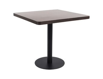 vidaXL Bistrotafel 80x80cm Donkerbruin - 35% Korting!
