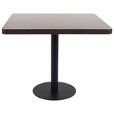 vidaXL Bistrotafel 80x80cm Donkerbruin - 35% Korting!