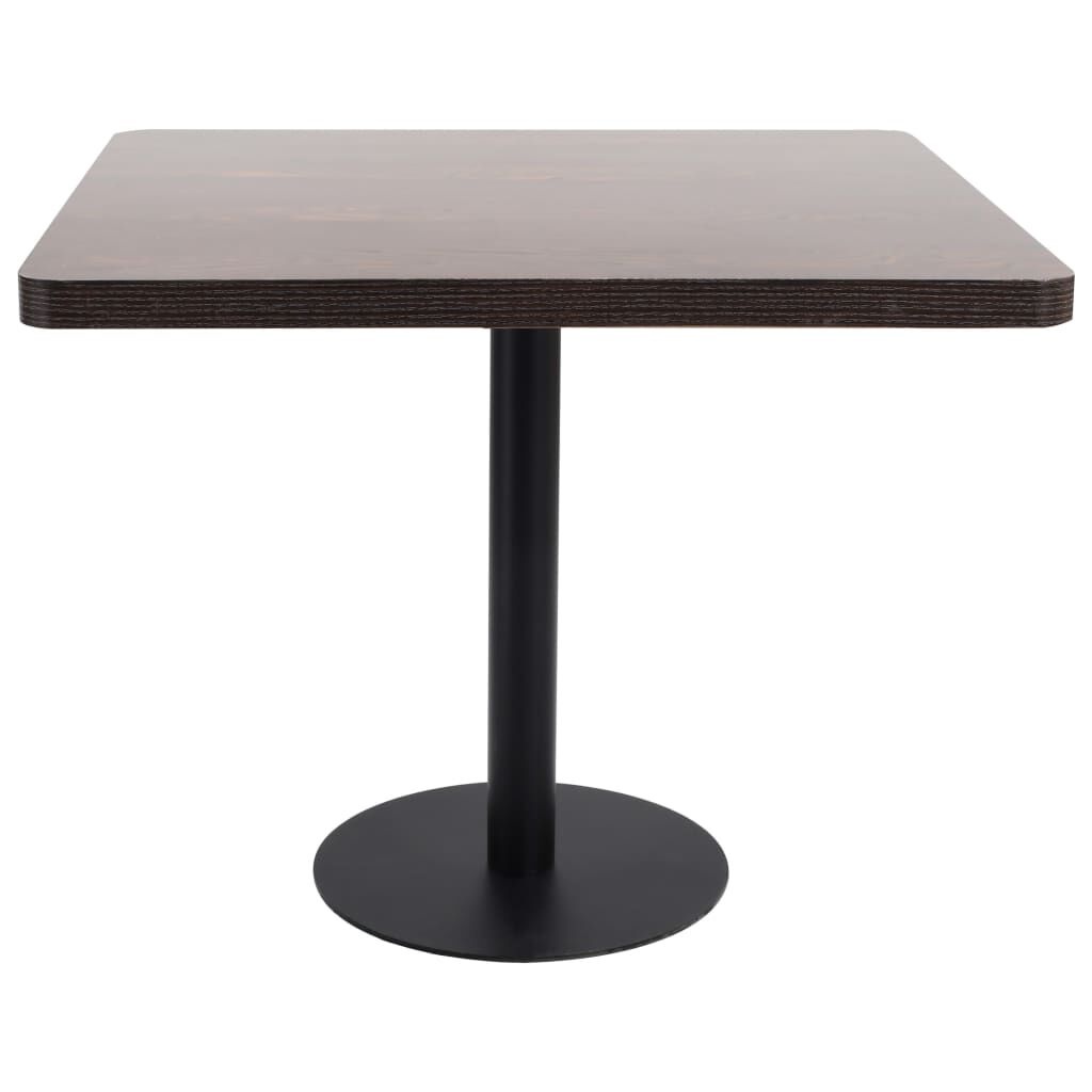 vidaXL Bistrotafel 80x80cm Donkerbruin - 35% Korting!