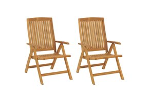 VidaXL Tuinstoelen Teakhout (2 stuks) - 35% Korting!