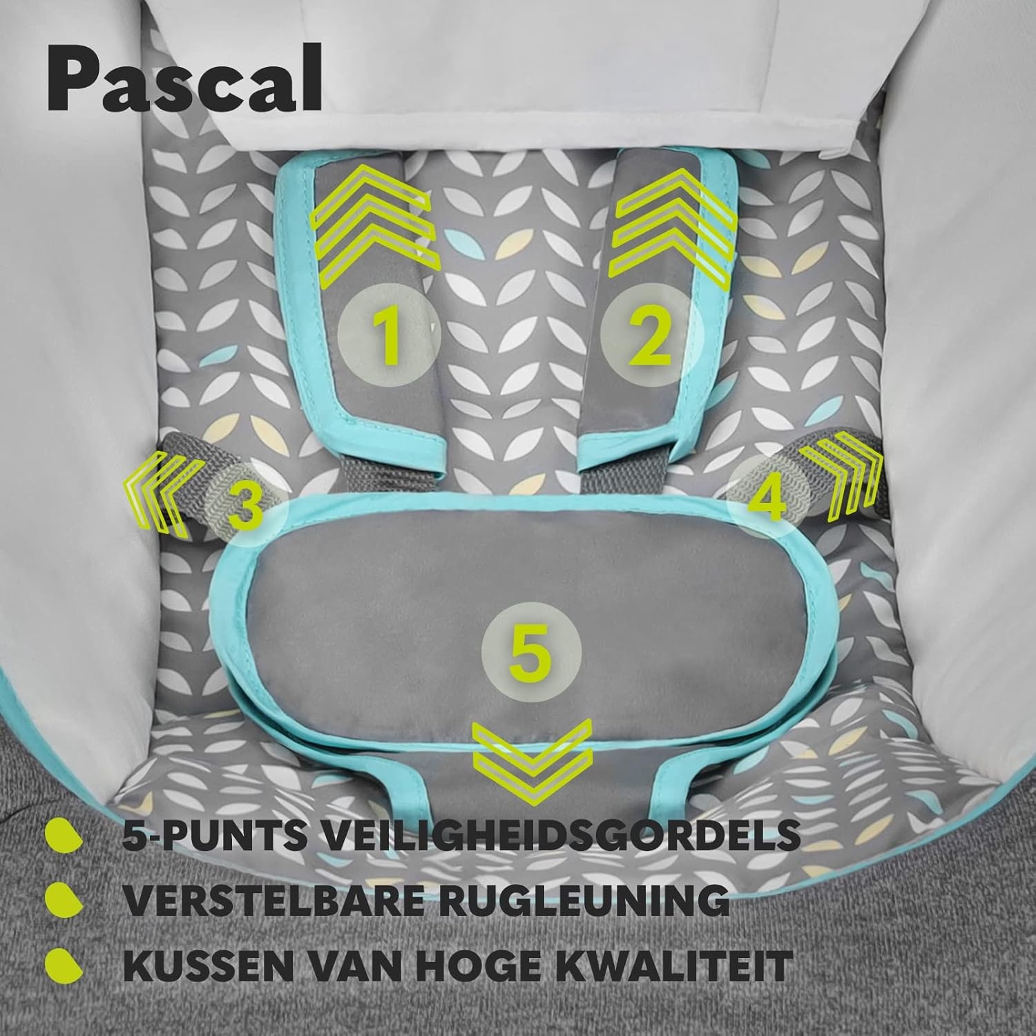 Wipstoel & Babyschommel Lionelo Pascal - 29% Korting