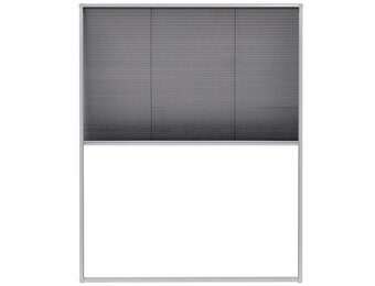 vidaXL Raamhor plissé 80x100 cm aluminium