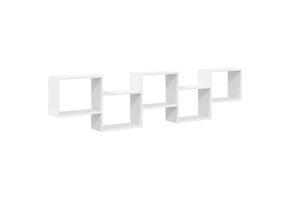 vidaXL Wandschap Kubus Wit (68% Korting)