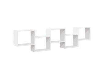 vidaXL Wandschap Kubus Wit (68% Korting)