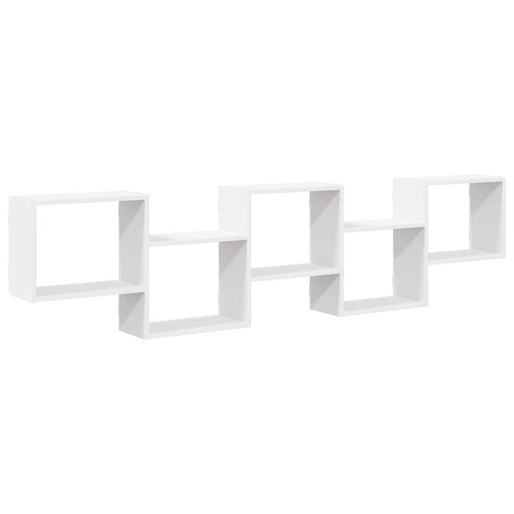 vidaXL Wandschap Kubus Wit (68% Korting)