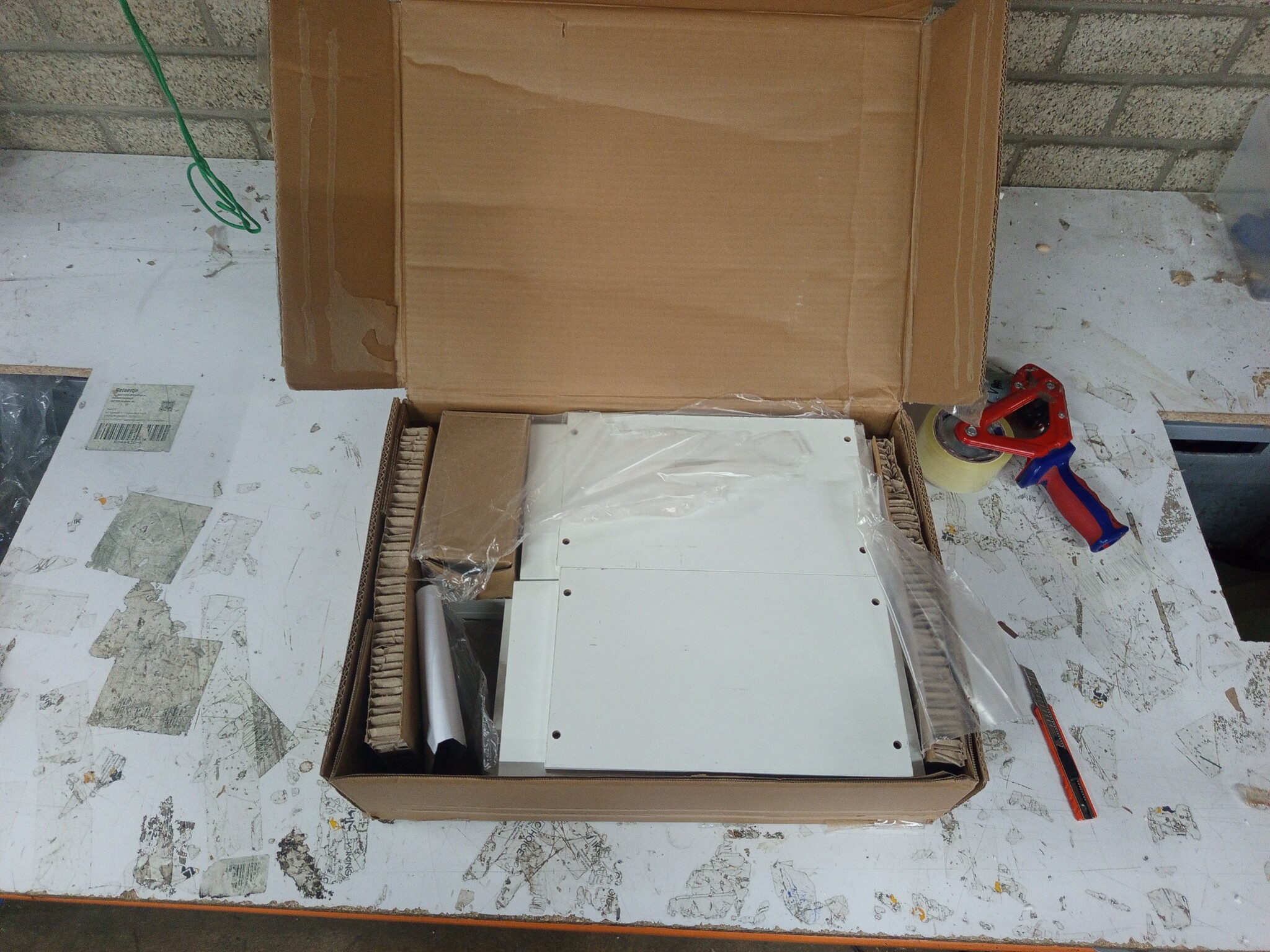 vidaXL Wandschap Kubus Wit (68% Korting)