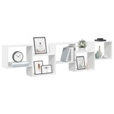 vidaXL Wandschap Kubus Wit (68% Korting)