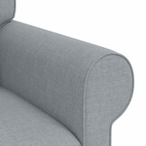 vidaXL Bank 180cm Lichtgrijs Metaal | 35% Korting