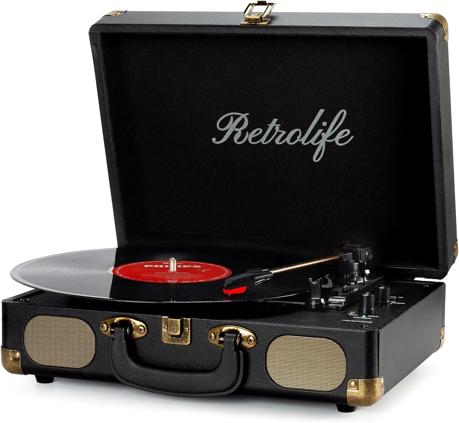Draagbare Platenspeler - 3 Snelheden & Bluetooth - 36% Korting!
