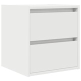 Wandmontage Nachtkastje 38x34x40 cm Wit - 72% Korting!