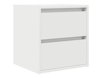 Wandmontage Nachtkastje 38x34x40 cm Wit - 72% Korting!