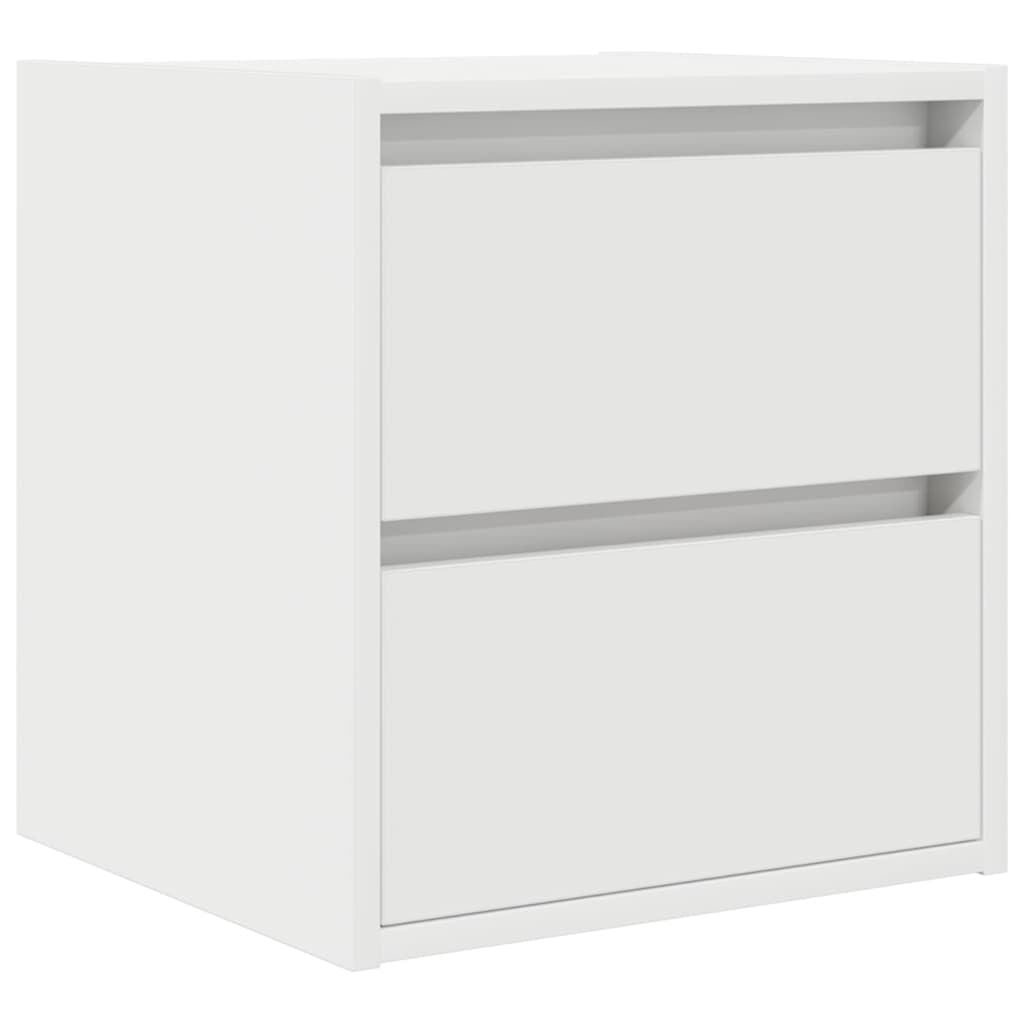 Wandmontage Nachtkastje 38x34x40 cm Wit - 72% Korting!