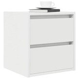 Wandmontage Nachtkastje 38x34x40 cm Wit - 72% Korting!