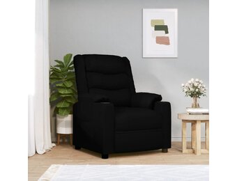 vidaXL Fauteuil verstelbaar kunstleer zwart