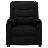 vidaXL Fauteuil verstelbaar kunstleer zwart