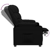 vidaXL Fauteuil verstelbaar kunstleer zwart