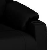 vidaXL Fauteuil verstelbaar kunstleer zwart