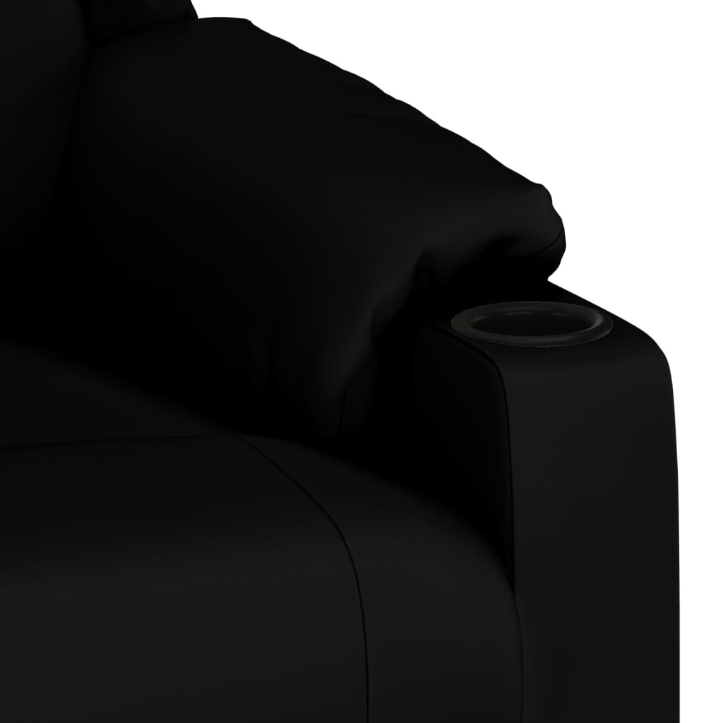 vidaXL Fauteuil verstelbaar kunstleer zwart