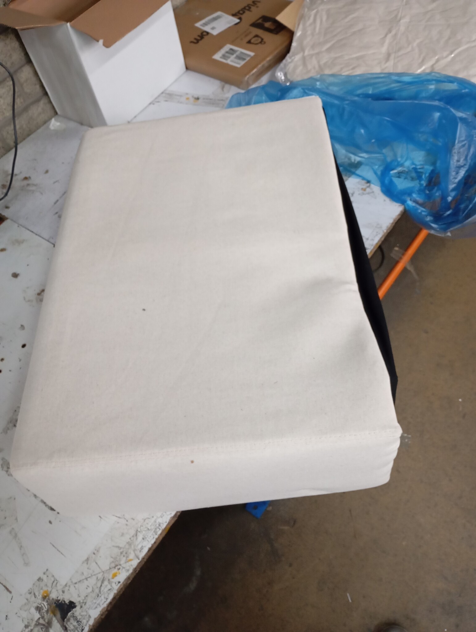 vidaXL Loveseat Bank Linnen 140 cm