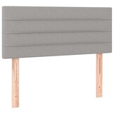 VidaXL Hoofdbord Stof Lichtgrijs 100x5x78/88cm - 54% Korting