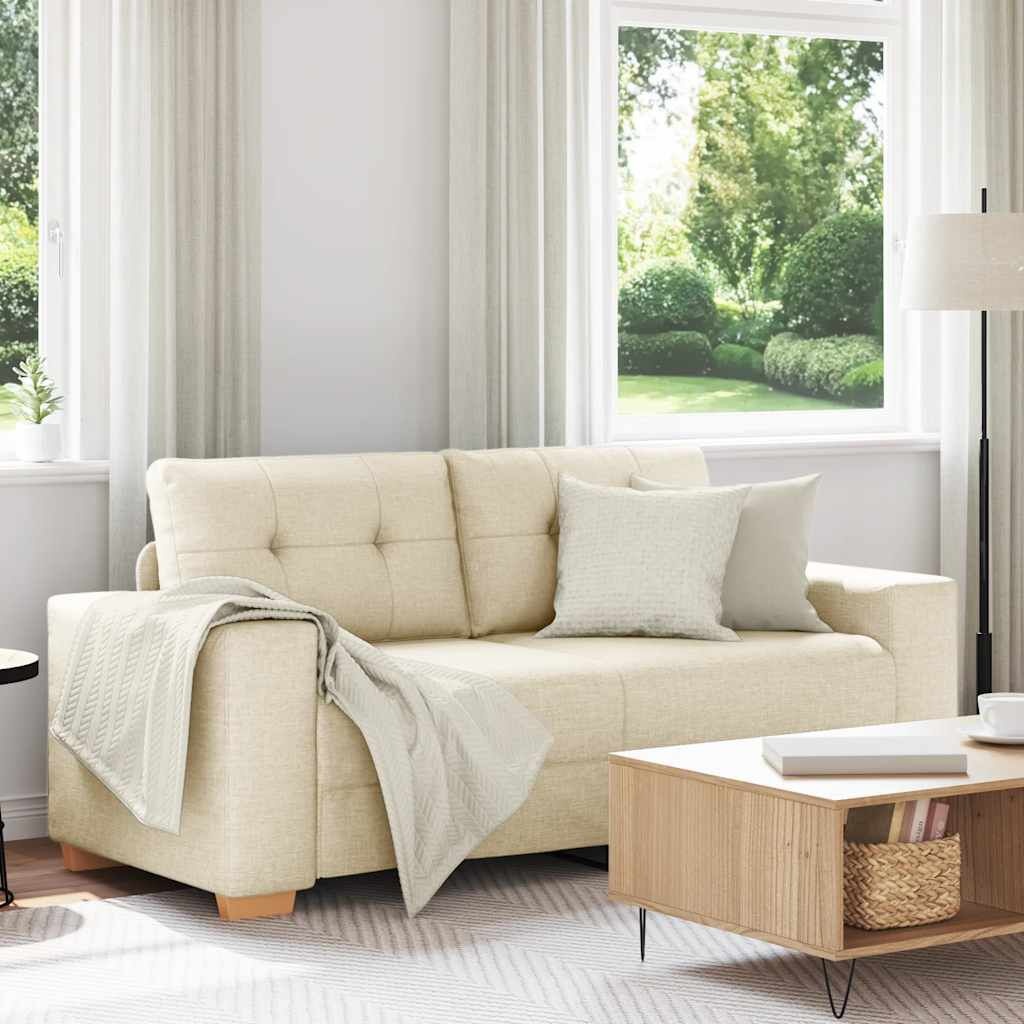 vidaXL Loveseat Bank Linnen 140 cm